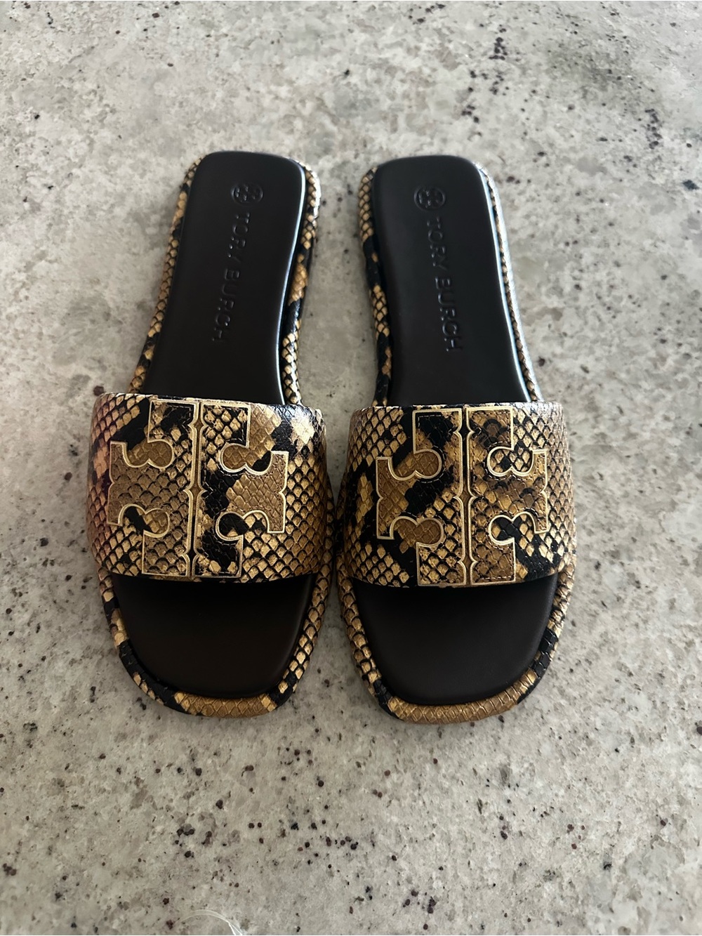 NIB Tory Burch Pale Desert Roccia /Sz 11 Snake Print